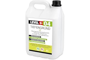 LEVEL PLUS 04 fondo profondo LF 5L, primer per pareti interne ed esterne, carta da parati, primer universale, pronto all'uso per superfici assorbenti
