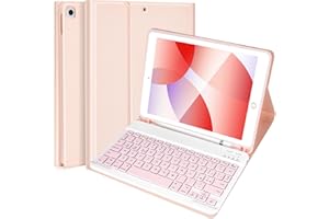 ANICEMOON Lively Life Custodia con Tastiera per iPad 10.2" 9a/8a/7a Gen(2021/2020/2019),iPad Air 3 10.5" 2019, iPad Pro 10.5" 2017, Tastiera Bluetooth Wireless Rimovibile - Layout Italiana - Verde Scuro