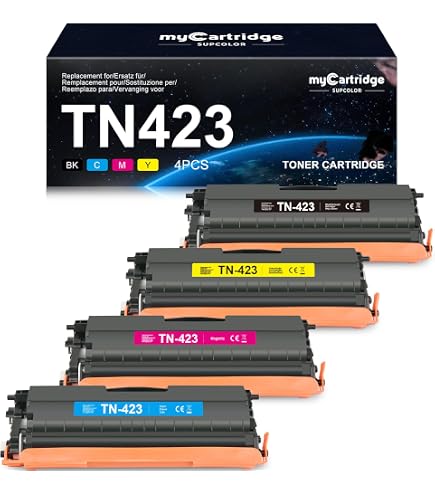 Cartouches De Toner Compatibles Brother TN423 (5-pack) - Pour Imprimantes MFC-L8690CDW, HL-L8260CDW, Etc.
