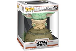 Funko POP! Deluxe: Star Wars: The Child Using Force Mandalorian - Grogu (The Child Using Force Child, Baby Yoda) Using The Force - Figuras Miniaturas Coleccionables Para Exhibición - Idea De Regalo