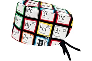 Robin Hat - Cuffia Chirurgica Donna e Uomo, Cuffietta Chirurgica Capelli Lunghi, Cuffie Sala Operatoria Regolabile, Cotone 100% Biodegradabile, Sanitarie, Infermiera, Dentista, Taglia Unica, Quimica