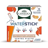 L'Angelica, Waterstick, Gusto Mandarino e Arancia, Ventre Piatto, Con Vitamine e Minerali, Contro Stanchezza e Affaticamento,