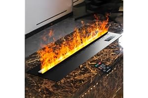 MEXHOM Camino a vapore acqueo, fuoco elettrico intelligente, diversi colori camino elettrico, 50cm…