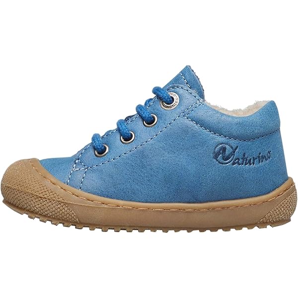 Chaussures Premiers Pas Naturino En Daim - Taille 25, Vert - Doublure Laine, Semelle Caoutchouc Souple - Pour Bébé, Enfant