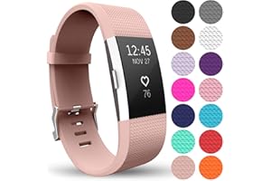 Yousave Accessories Bracelet De Rechange Compatible Pour FitBit Charge 2, Sangle De Remplacement Pour Le FitBit Charge 2 - Disponible en 15 couleurs