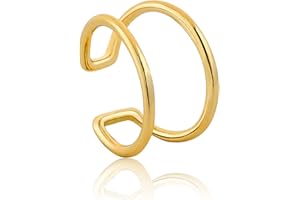 ANIA HAIE 925 Sterling Silver Non Pierced Minimalist Loop Wrap Helix Cartilage Cuff Earrings