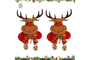 BNOYONERAS Broches de Noël à LED Broches de Noël Clignotantes à LED, Épingles, Badges Lumineux de Noël, Fête Favors Cadeaux de Vacances pour Enfants, 2 Pièces ﻿