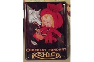 Éditions Clouet 29009 - Petite Plaque métal 15x21 cm Kohler - Chaperon Rouge Chocolat