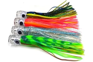 kmucutie 4 pcs 11 inch Marlin Tuna Dolphin Sailfish Shark trolling Lure Big Game Fishing Bait deep sea Fishing Lure