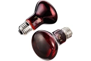 YOLISPA Bombilla de Luz de Calor para Reptiles Luces Rojas Anfibios Perros Pollos Y Otros Animales Uso de Calefacción 100W