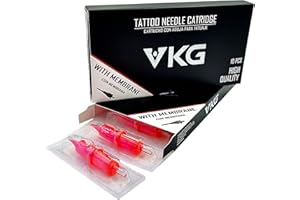 VIKING-INK B&W Viking Ink USA - 7 ROUND SHADER (0.25mm) - Sterylne, jednorazowe kartridże do tatuażu - Pudełko 10 szt.