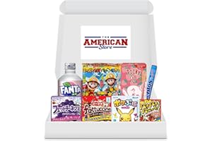THE AMERICAN STORE Japan Dagashi Hamper - Rare and Exotic Snacks and drinks from the Land of the Rising Sun! - Discover these unique flavours designed for Asian taste buds, but you can now enjoy it here in the UK.