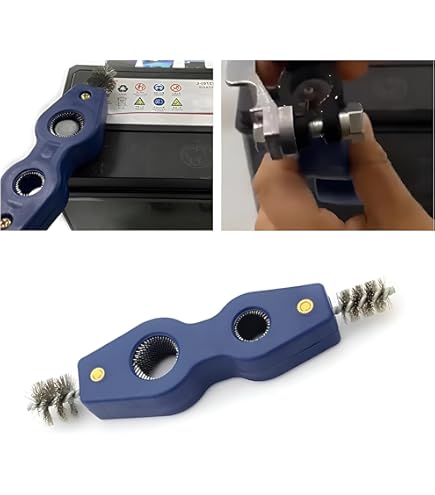 Pulitore A Spazzola ZECA Per Morsetti Batteria - In Acciaio Ottonato, Per Rimuovere Ruggine E Incrostazioni - Foto 3