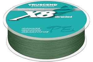 TRUSCEND X8 Braided Fishing Line, Durable and Valuable PE Braid Line for Professional, More Thinner More Smoother Performance for Casting Well, Must-Have Freshwater Fishing Gear, Fishing Gift for Men