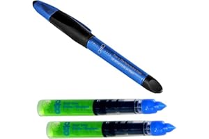 EMIL OTTO Metall-Ätzstift "VA" (grüne Flussigkeit) (geeignet für alle Schwermetalle -Eisen, Stahl, Kupfer, Nickel, Zinn, Zink, Blei etc., einschließlich rostfreier Edelstähle) mit 2 Minen