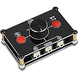 Nobsound Little Bear MC102 Mini 2(1)-IN-1(2)-OUT 3.5mm Stereo Audio Switcher Passive Selector Splitter Box (Black)