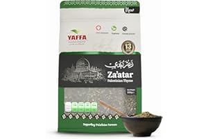 Yaffa – Premium Palestinian Zaatar Thyme Mix – Vegan – Non-GMO – No Additives – Traditional Mediterranean Blend for Rich Flavors in a Re-Sealable Bag – Product of Palestine (250g)