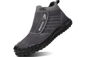 IYVW Sicherheitsschuhe Herren Damen S3 Luftkissen Arbeitsschuhe Leicht Sportlich rutschfest Schutzschuhe Dämpfung Stahlkappe