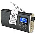 Avantree Soundbyte T Portable FM Radio with Bluetooth Speaker, Bluetooth Audio for Wireless Headphones SD Card Reader, Rechargeable and Replaceable 8 Hours Battery, FM Channel Memory