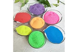 MEIEST 7 paquets de sable magique coloré, sable magique hydrophobe sable spatial, sable qui ne mouille jamais, jouet de sable, cadeau éducatif innovant, nouveauté Party Special (7 couleurs)