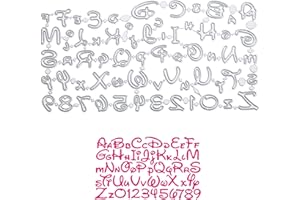 CHOLINCHIN Fustella Punzonatura stencil alfabeto grande e piccolo, fustelle per metallo lettere numeri taglio, goffratura Cutting Dies per scrapbooking album fotografico carte di carta embossing decorazione