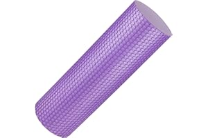 Jazooli Large Foam Roller Tube Yoga Pilates High Density Trigger Point Physio Massage - Purple
