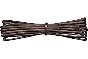 Fabmania® Lacci rotondi in cotone cerato da 2 mm per scarpe casual o eleganti, stivali, lunghezze da 45 cm a 140 cm, uomini e donne, 1 paio