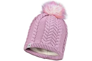 Buff Nina Sabbia Lilla Cappello Lavorato a Maglia e Polare per Bambini Donna