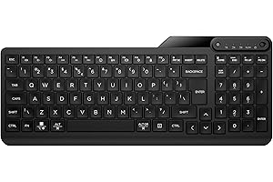 HP 460 Multi-Device Bluetooth Keyboard | Compatible with Chrome, PC or Mac | Bluetooth | Connect up to 3 Devices | Quick Switch Button | 12 Programmable Shortcut Keys | Up to 24 Months Battery | Black