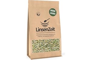 LinsenZeit – Grüne Linsen 600g – Berglinsen – Laird-Linsen - Großartige Proteinquelle - Vegan & ohne Zusatzstoffe & Premium Qualität