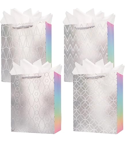 Sacchetti Regalo Medi Con Carta Velina E Biglietti | 2 Sacchetti