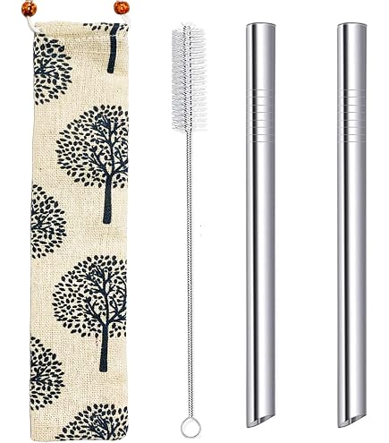 Kikkerland Cannuccia Riutilizzabile da 28 cm a Colori Vivaci 12 Cannucce
