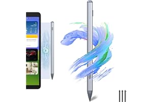 Stylet Surface Tioleje pour Microsoft Surface Pro 2/3/4/5/6/7/8/9/10/11, Go 3/Go 2, Book, Studio - Stylo avec sensibilité à la pression 4096, Palm Rejection