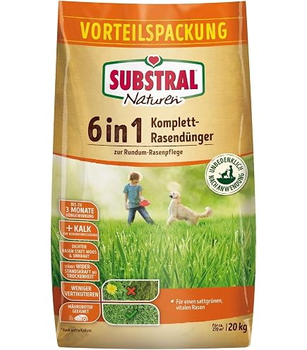 Naturen Bio Rasendnger - Organischer Volldnger mit natrlicher  Langzeitwirkung fr Sport,- Spiel - und Zierrasen - 20 kg fr 500 m :  Amazon.de: Garten