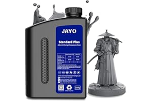 JAYO Żywica do drukarki 3D, 2 kg, standardowa żywica fotopolimerowa 405 nm UV do 4K/8K LCD DLP SLA drukarki 3D, szybkie utwardzanie żywicy drukującej 3D dla wyższej precyzji i wytrzymałości,