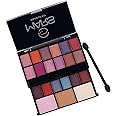 MARS Poco 18 Color Eyeshadow Powder 2 Highlighter And 1 Compact Makeup Palette, 20G (8954-1B), Multicolor, shimmery Finish