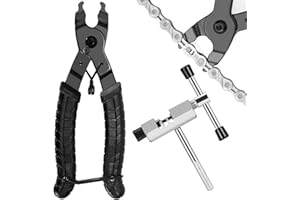 OUZHOU Bike Chain Breaker Tool, Universal Bike Chain Plier Tool 2 in 1 Chain Link Removal Tool for 6 7 8 9 10 11 Speed Chains Link Remove Rusty Chains, Chain Splitter for Road Mountain Cycling Bike
