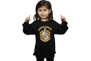 ABSOLUTE CULT Harry Potter Girls Hufflepuff Crest Sweatshirt