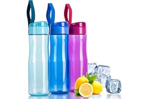 ActivoTex Botella de Agua deportiva. Botella Gimnasio sin BPA 750 ml Botella Agua Niños reutilizable Botella gym para correr Botella Tritan Ecológica Botella plastico duro. Bidon Deporte Estanco Azul