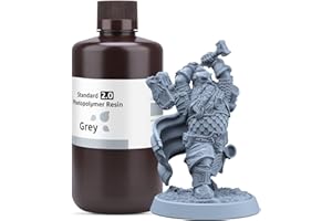 ELEGOO Standard 3D Printer Resin 2.0, Photopolymer 405nm UV Curing Resin for LCD/DLP 3D Printing Grey 1000G