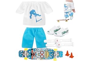 PETSTIBLE B Mini Finger Scooter Set Mini Finger Skateboard mit Hose und Schuhe 13 * 11 * 3 cm