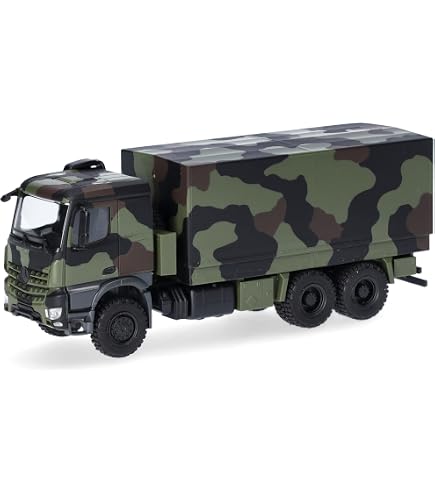 Herpa Fahrgestell 8x8 Trakker 4-achsig (Militär) – 2 Stück, Maßstab 1:87, Für Modellbau