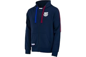 Chaqueta con capucha y cremallera para hombre Barça – Colección oficial FC Barcelona – Fútbol