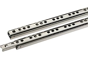SOTECH Glissières de tiroir 1 paire (2 PIÈCES) Coulisse à sortie partielle KT1-10-H17-L246-NF Glissière à billes H : 17 / L : 246 mm