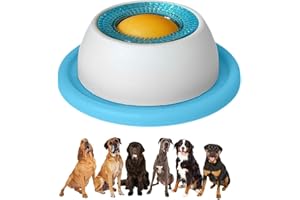 LONGGAOGAO Hundelickspielzeug, Leckmatte Für Hunde, 12.5x12.5x4.5cm Lickimaten Für Hunde,Nassfutter Lick Pad Mit Antirutschmatte,Schleckball Hund mit Antirutschring (M)
