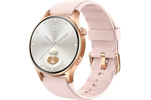 AEAC Montre Connectée Femme avec Appel,1.32" AMOLED Smartwatch Femme Always-on Display Fonction,110+ Modes Sport/Fréquence Cardiaque/Sommeil/SpO2,Montre de Fitness Podomètre Calories Android iOS