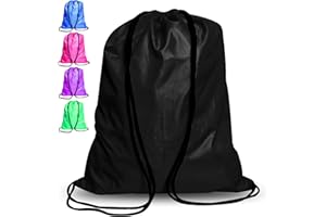 LUMAZU Drawstring Bag Unisex Training Gymsack PE String Backpack Sackpack for Sports, Swimming, School, Gym, Yoga, Travel, Shopping