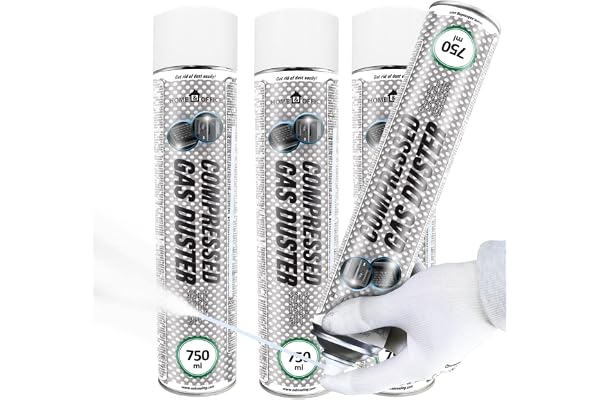 AABCOOLING Home&Office Compressed Gas Duster Frysande Sprej till -50*C 750ml - Värdepaket - 3 st - Nedkøling Spray, Frysspray