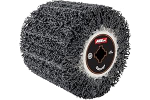 Aidelife Siliziumkarbidbürste für verostete und glatte Metalloberflächen,saubere und entkalkte Schweißnähte, Polierer-Schleifdraht-Zugbürste Ø120x100