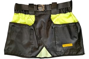 EQ K9 EXTRA QUALITY K9 TRAINING EQ K9 Dog Handler Skirt with Multiple Pockets for Toys, Treats, Dog Training Equipment, Dog Trainer Belt, Dog Walking Pants, Best for Agility, Sport, Schutzhund, Water Resistant (Black/Green)
